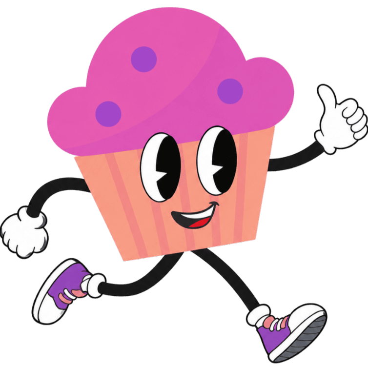 Miles for Muffins character